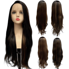 Peruca front lace HD orgânica lisa longa comprida premium