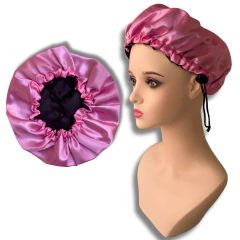 Touca Dupla P de Cetim com Ajuste Regulável Anfi-Frizz - Perucas & Laces LIONSWIG