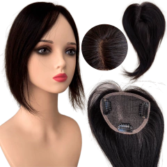 Prótese capilar humana HD Lace topo com tic-tac prendedores - comprar online