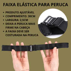 Elástico ajustável regulável interno para perucas e laces - comprar online