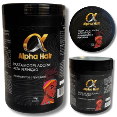 Gel modelador Alpha Hair Para Acabamentos Penteados Fixador