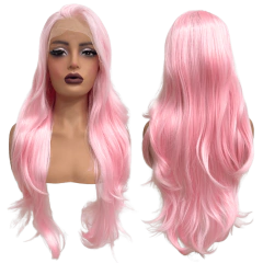 Peruca front lace 13x3 80cm lisa ondulada futura orgânica - loja online