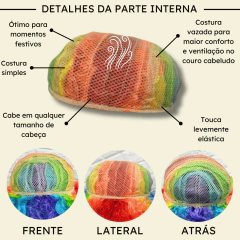 Peruca black power super volumosa varias cores cosplay - Perucas & Laces LIONSWIG