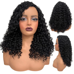 Peruca cacheada média ondulada 45cm encaracolada organica - comprar online