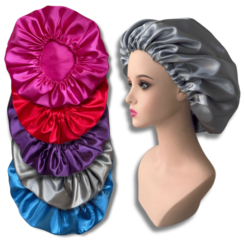 Touca de Cetim G com Ajuste Regulável Anfi-Frizz Banho