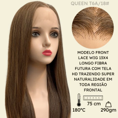 Imagem do Peruca front lace HD orgânica futura longa grande comprida