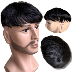 Imagem do Prótese capilar masculina Topo cabeça Tic-tac 17x17 orgânica