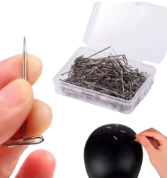 50 Alfinetes agulha Em T pino Perucas Front Full Lace tecido - comprar online