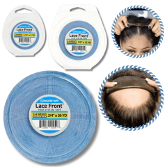 Fita cola prótese capilar mega hair micropele front lace