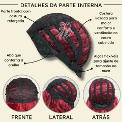 Peruca rock heavy metal anos 60 70 80 ondulada volumosa friz - Perucas & Laces LIONSWIG