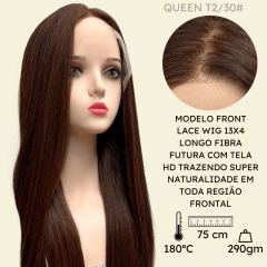 Peruca front lace HD orgânica futura longa grande comprida na internet