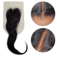 Prótese topo capilar humano 30c castanho escuro lace hd 5x15