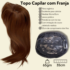 Prótese capilar feminino topo de tic-tac fibra orgânica - loja online