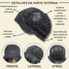 Peruca rock heavy metal anos 60 70 80 ondulada volumosa friz - Perucas & Laces LIONSWIG