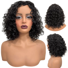 Peruca cacheada curta 30cm orgânico premium confortável - comprar online