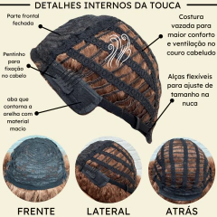 Peruca black power cacheada crespa orgânica volumosa cores - comprar online