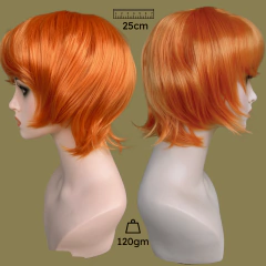 Peruca curta repicada lisa media cosplay personagem anime - Perucas & Laces LIONSWIG