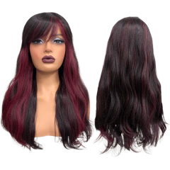 Peruca com franja repicada 55cm média orgânica premium - comprar online