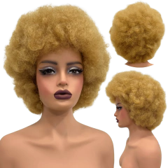 Peruca black power cacheada crespa orgânica volumosa cores na internet