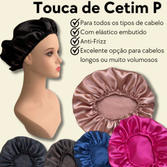 Touca de Cetim P com Ajuste Regulável Anfi-Frizz Banho - comprar online