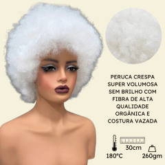 Peruca black power cacheada crespa orgânica volumosa cores - Perucas & Laces LIONSWIG