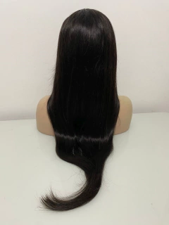 Imagem do Peruca 100% full lace humana lisa castanho escuro 75cm 180%