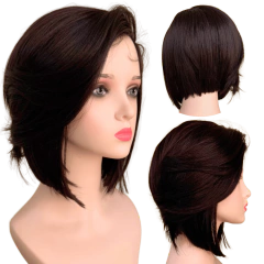 Imagem do Peruca Front Lace Wig Long Bob Orgânica Curta Bio Fibra