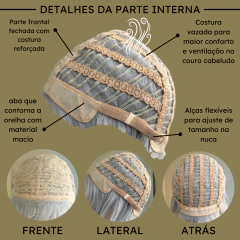 Peruca cosplay repicada curta anime personagem fibra premium - loja online