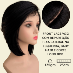 Peruca Front Lace Wig Long Bob Orgânica Curta Bio Fibra na internet