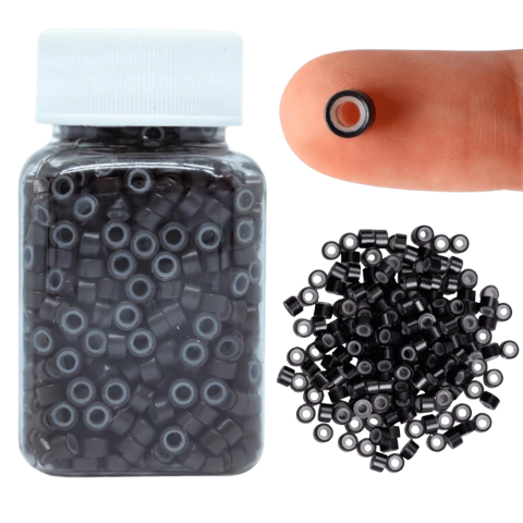 Microlink Revestido Com Silicone Mega hair para cabelos