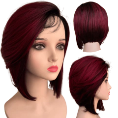 Peruca Front Lace Wig Long Bob Orgânica Curta Bio Fibra - loja online