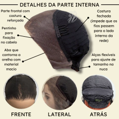 Peruca front lace HD orgânica futura longa grande comprida - Perucas & Laces LIONSWIG