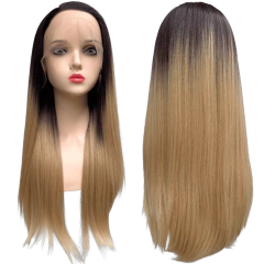 Peruca front lace HD orgânica 13x2 lisa super natural 60cm - loja online