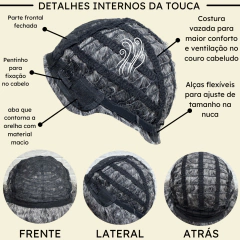 Peruca black power cacheada crespa orgânica volumosa cores - Perucas & Laces LIONSWIG