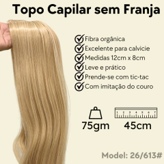 Prótese capilar feminino topo de tic-tac fibra orgânica - loja online