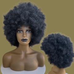 Peruca Crespa Cacheada Black Power Volumosa Orgânica Unissex - Perucas & Laces LIONSWIG