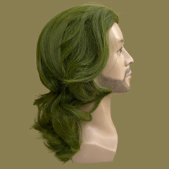 Imagem do Peruca coringa verde elfo cacheada ondulada cosplay 40cm