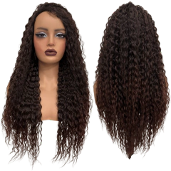 Peruca cacheada ondulada 55cm organica premium volumosa - comprar online