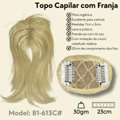 Prótese capilar feminino topo de tic-tac fibra orgânica na internet