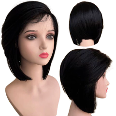 Peruca Front Lace Wig Long Bob Orgânica Curta Bio Fibra - comprar online