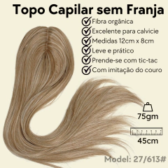 Prótese capilar feminino topo de tic-tac fibra orgânica na internet
