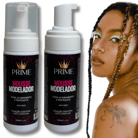 Mousse Modelador Prime Para Tranças Cachos e Penteados 150ml
