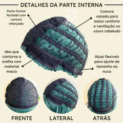 Peruca cosplay repicada curta anime personagem fibra premium na internet