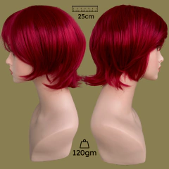 Peruca curta repicada lisa media cosplay personagem anime - comprar online