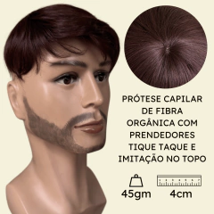 Prótese capilar masculina Topo cabeça Tic-tac 17x17 orgânica - comprar online