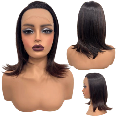 Peruca front lace média curta orgânica futura 13x1 premium - comprar online