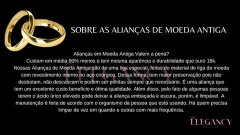 Banner da categoria Alianças de Moeda Antiga