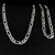 Kit 3x1 5mm 70cm (corrente e pulseira) prata 925 maciça - comprar online