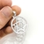 Pingente estrela de Davi circulo prata 925 maciça - Serve para correntes até 6mm - comprar online
