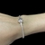 Pulseira de berloques fina 1,9mm coração liso prata prata 925 - loja online